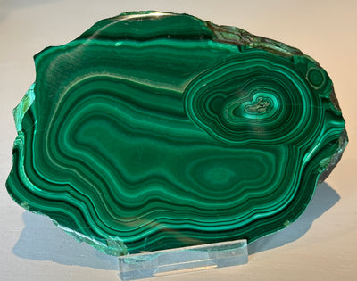 POLISHED MALACHITE SLICE