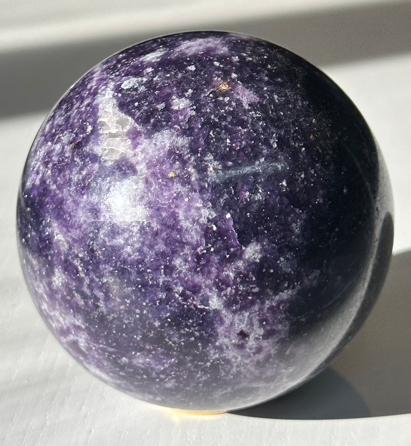 LEPIDOLITE SPHERE Charmouth Fossils lepidolite-sphere-charmouth-fossils